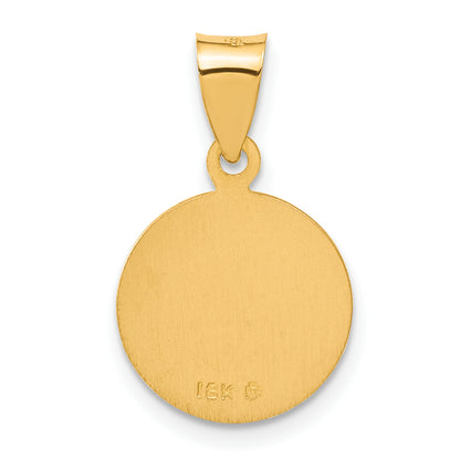 18K Yellow Gold Saint Christopher Medal Pendant