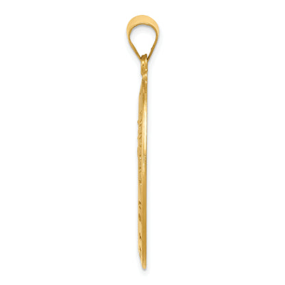 18K Yellow Gold Saint Christopher Medal Pendant