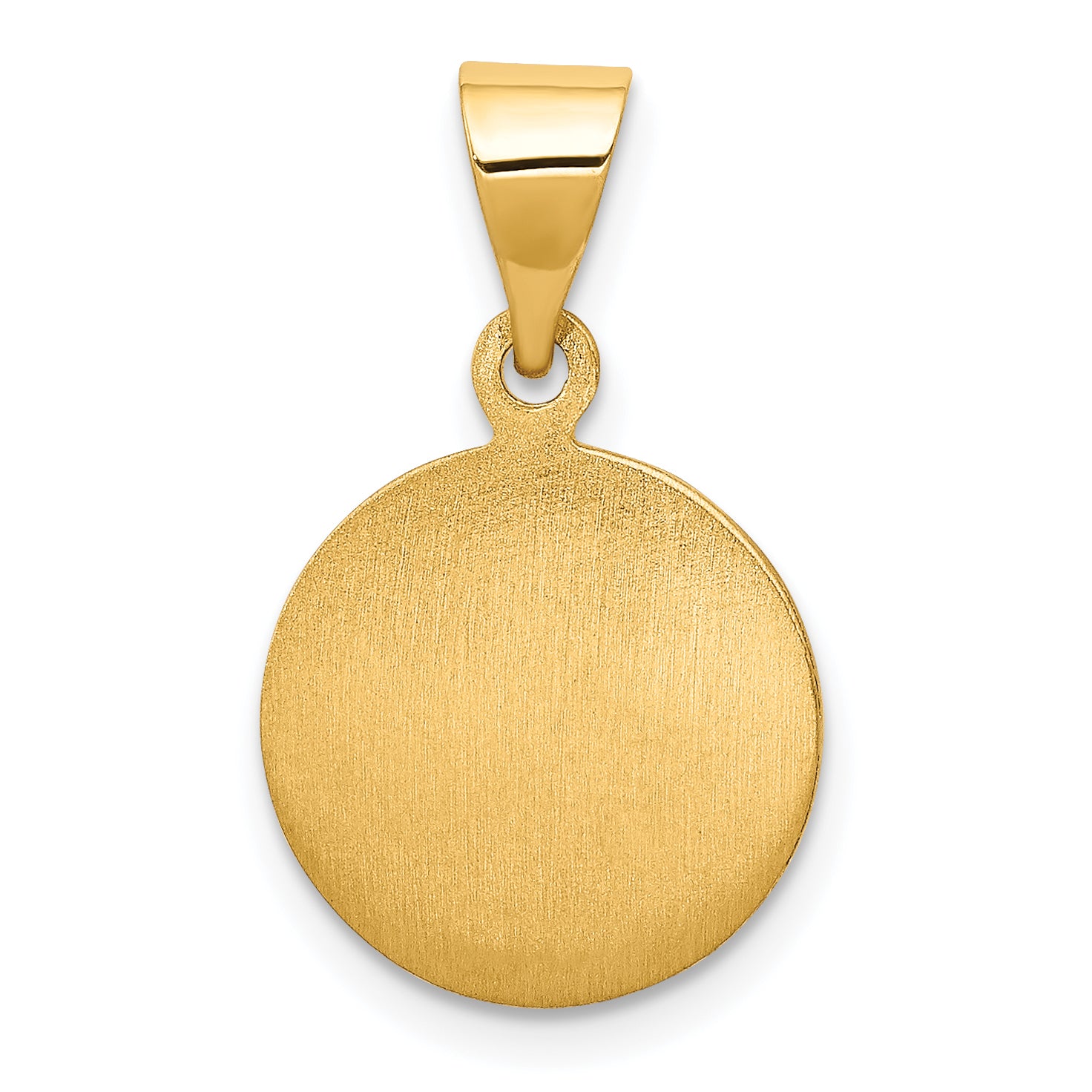 18K Yellow Gold Guardian Angel Medal Pendant