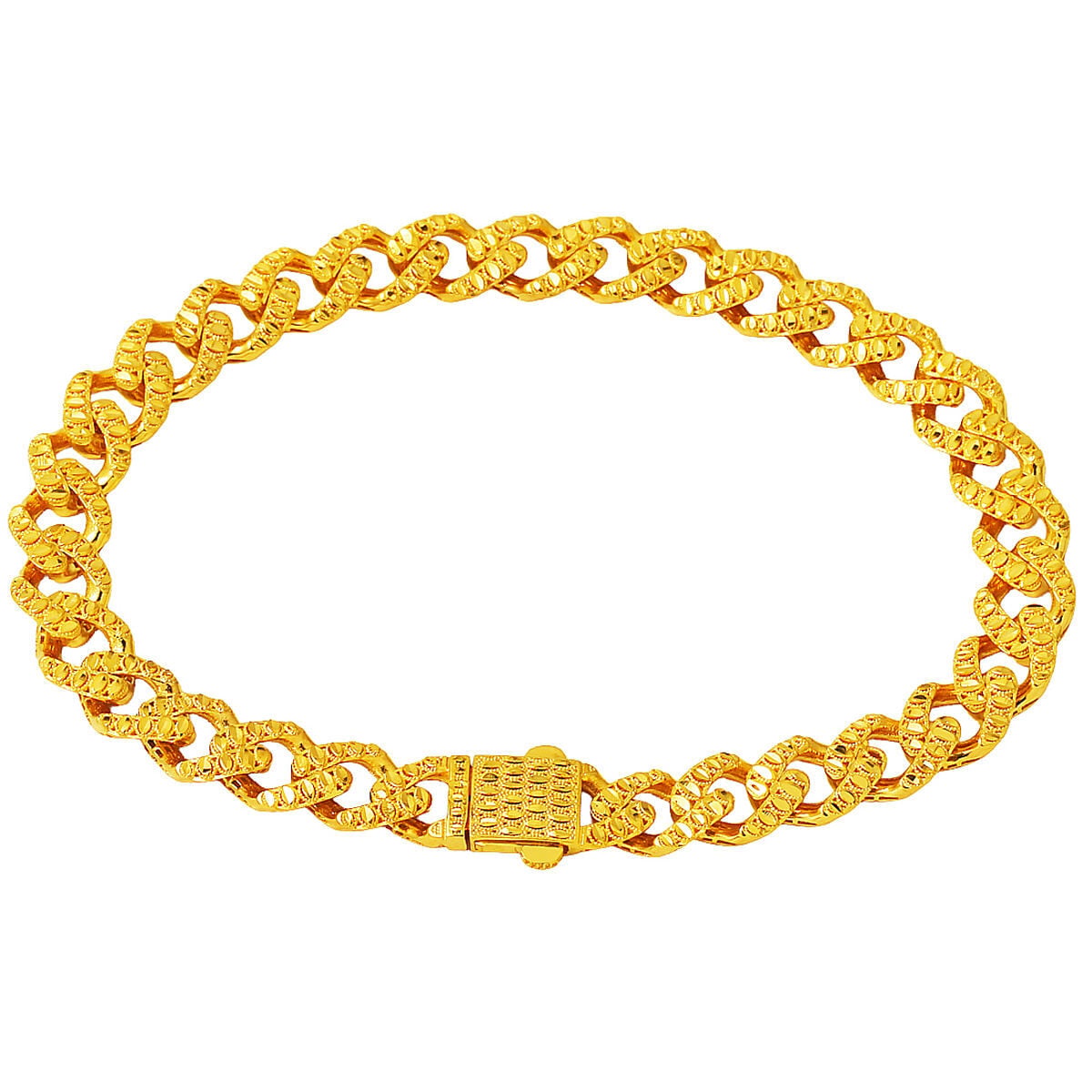 14K Yellow Gold Zeugma Curb Bracelet