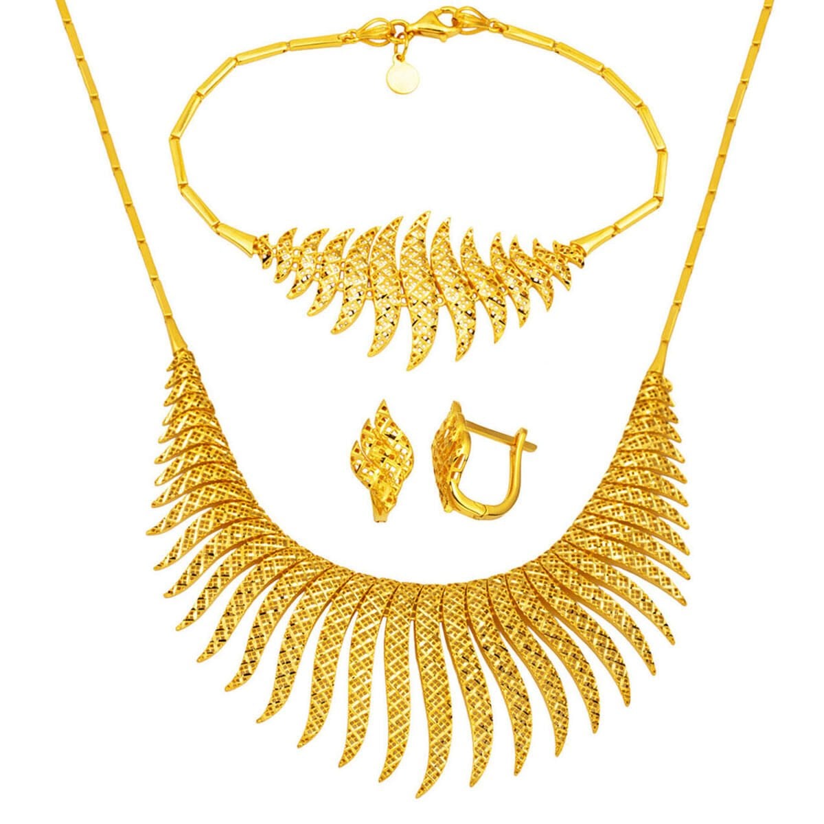 14K Yellow Gold Sultani Wedding Set