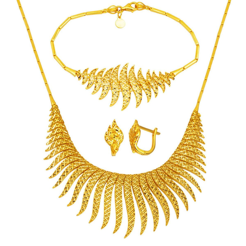 14K Yellow Gold Sultani Wedding Set