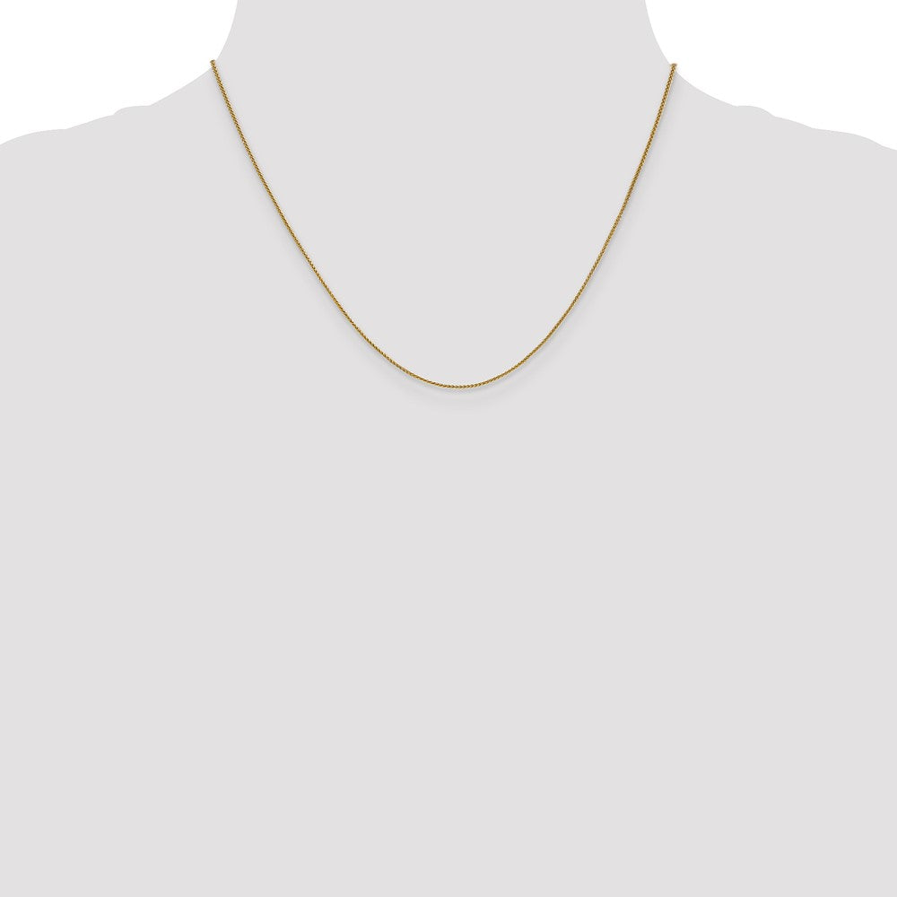 18 Inch 14K .8mm Spiga Chain Necklace