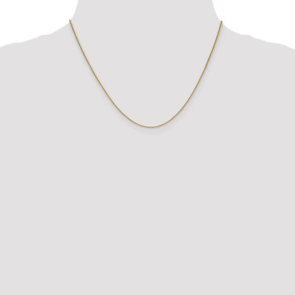 18 Inch 14K .8mm Spiga Chain Necklace