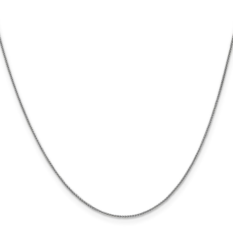 16 Inch 14K White Gold .8mm Spiga Chain Necklace