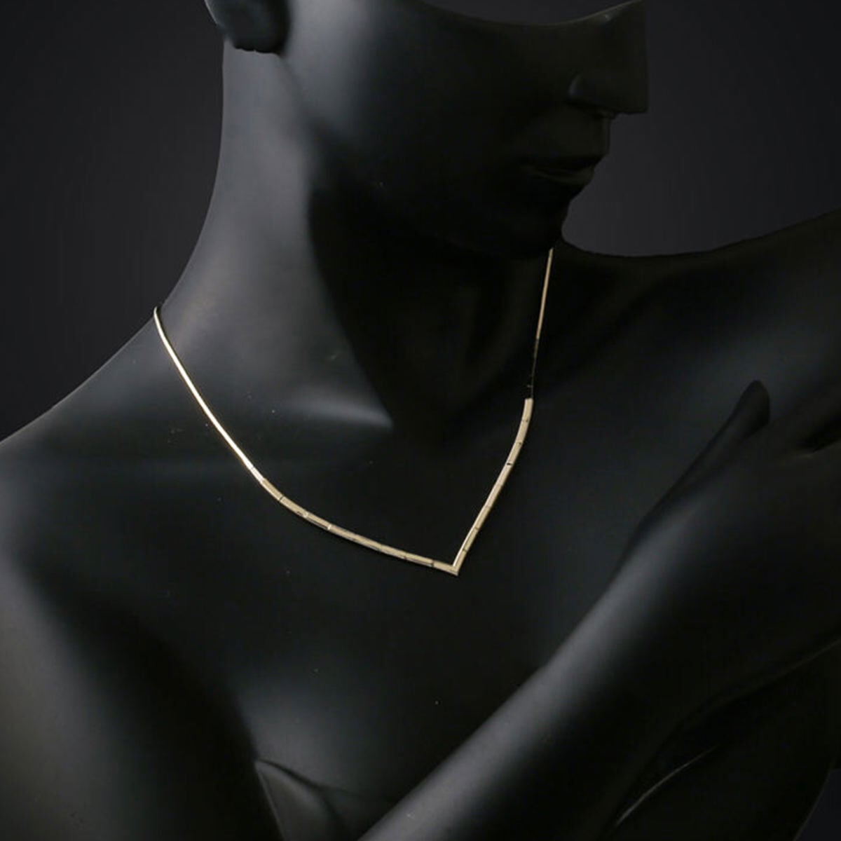 14K Yellow Gold Ajda Choker Necklace