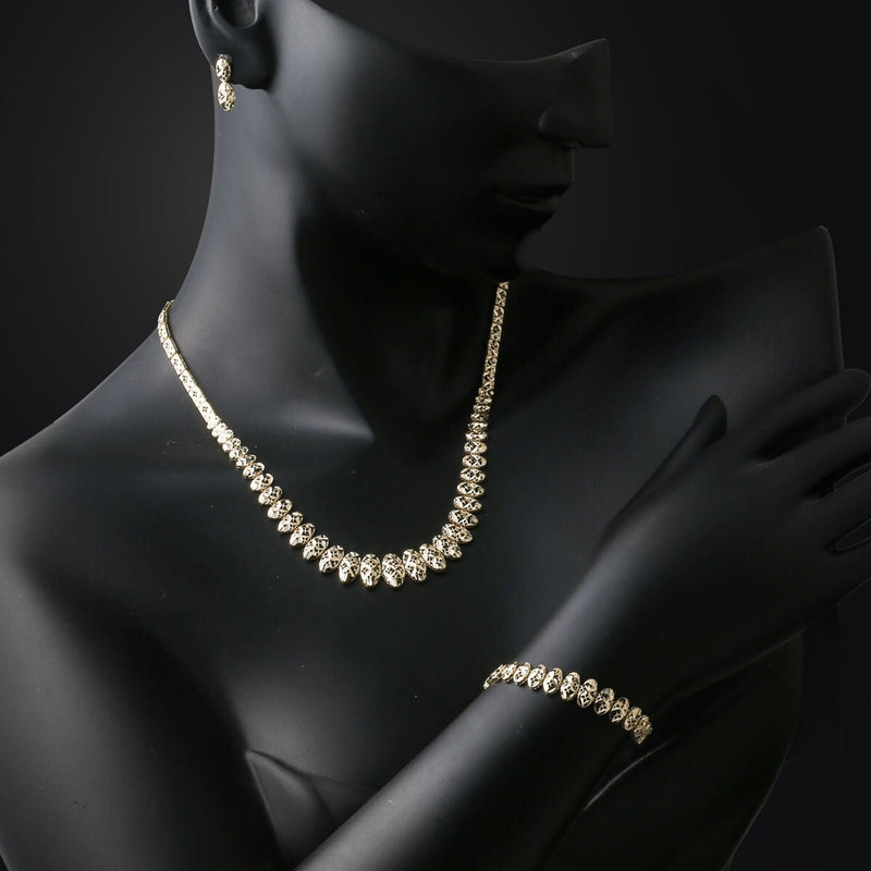 14K Yellow Gold Nazenin Bridal Jewelry Set