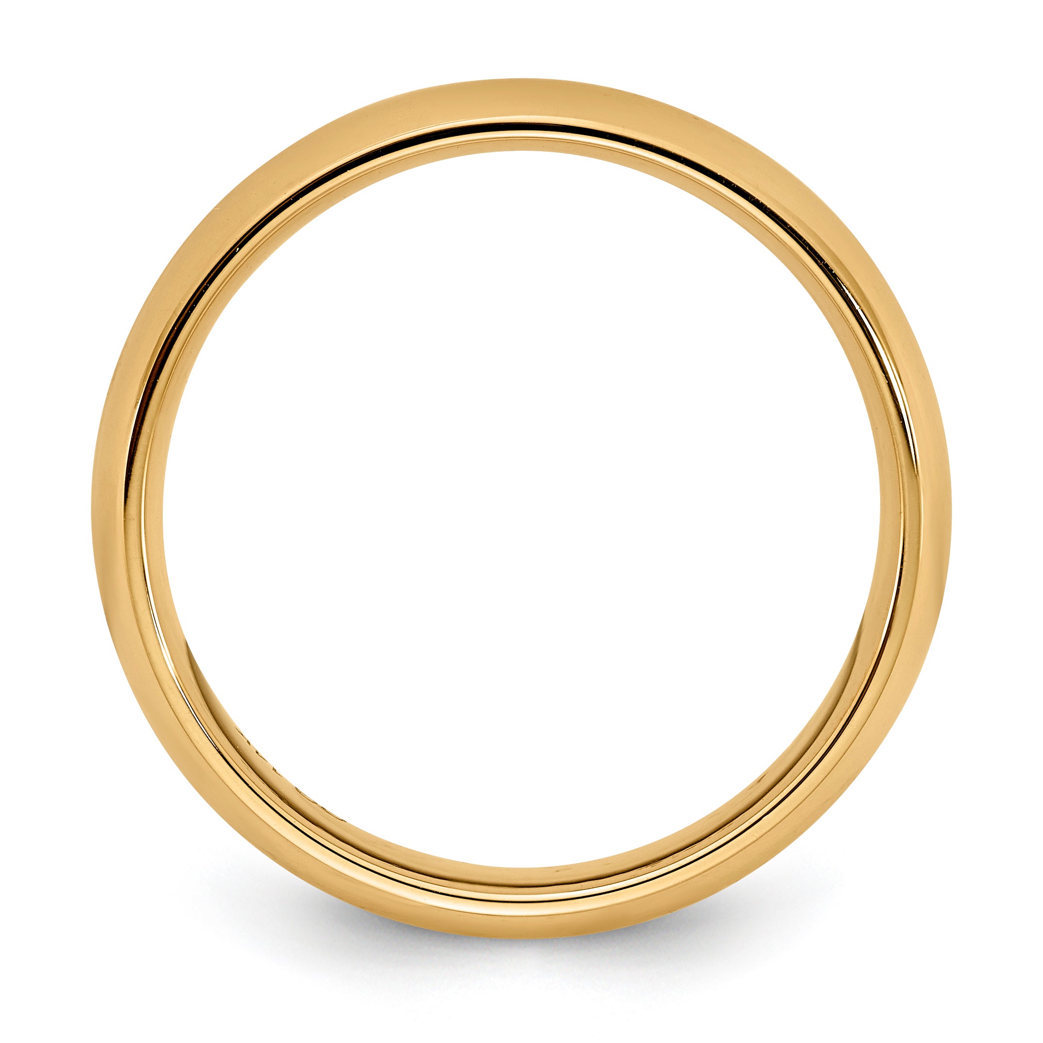 Solid 10K Yellow Gold 3mm Comfort Fit Men's/Women's Wedding Band Ring Size 4.5