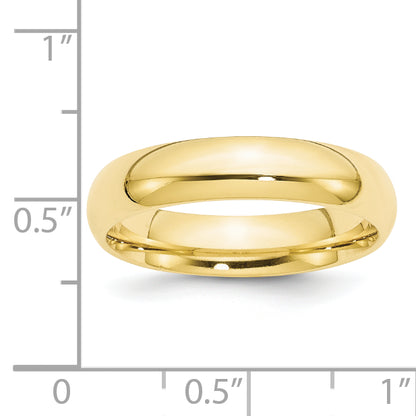 Ricardo Barraque Custom Order - Solid 10K Yellow Gold 5mm Comfort Fit Men's/Women's Wedding Band Ring Size 10