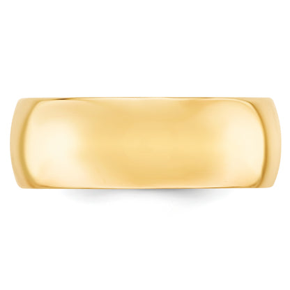 Solid 10K Yellow Gold 8mm Comfort Fit Men's/Women's Wedding Band Ring Size 9