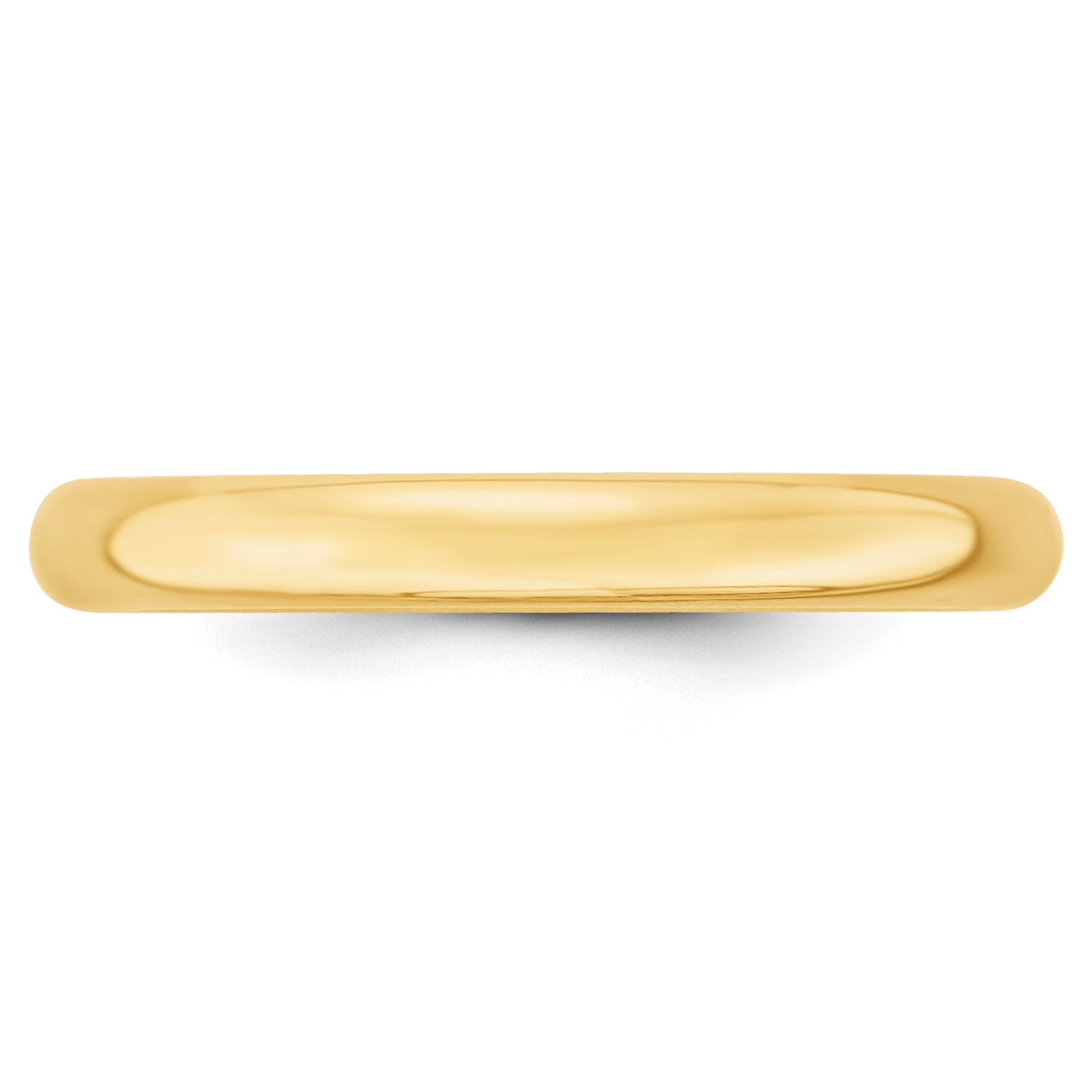 Solid 10K Yellow Gold 3mm Light Weight Comfort Fit Men's/Women's Wedding Band Ring Size 11.5