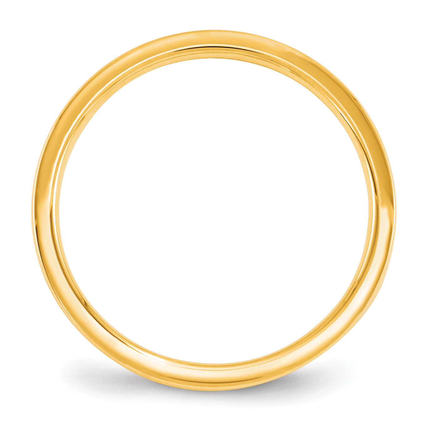 Solid 10K Yellow Gold 2.5mm Standard Flat Comfort Fit Men's/Women's Wedding Band Ring Size 10.5