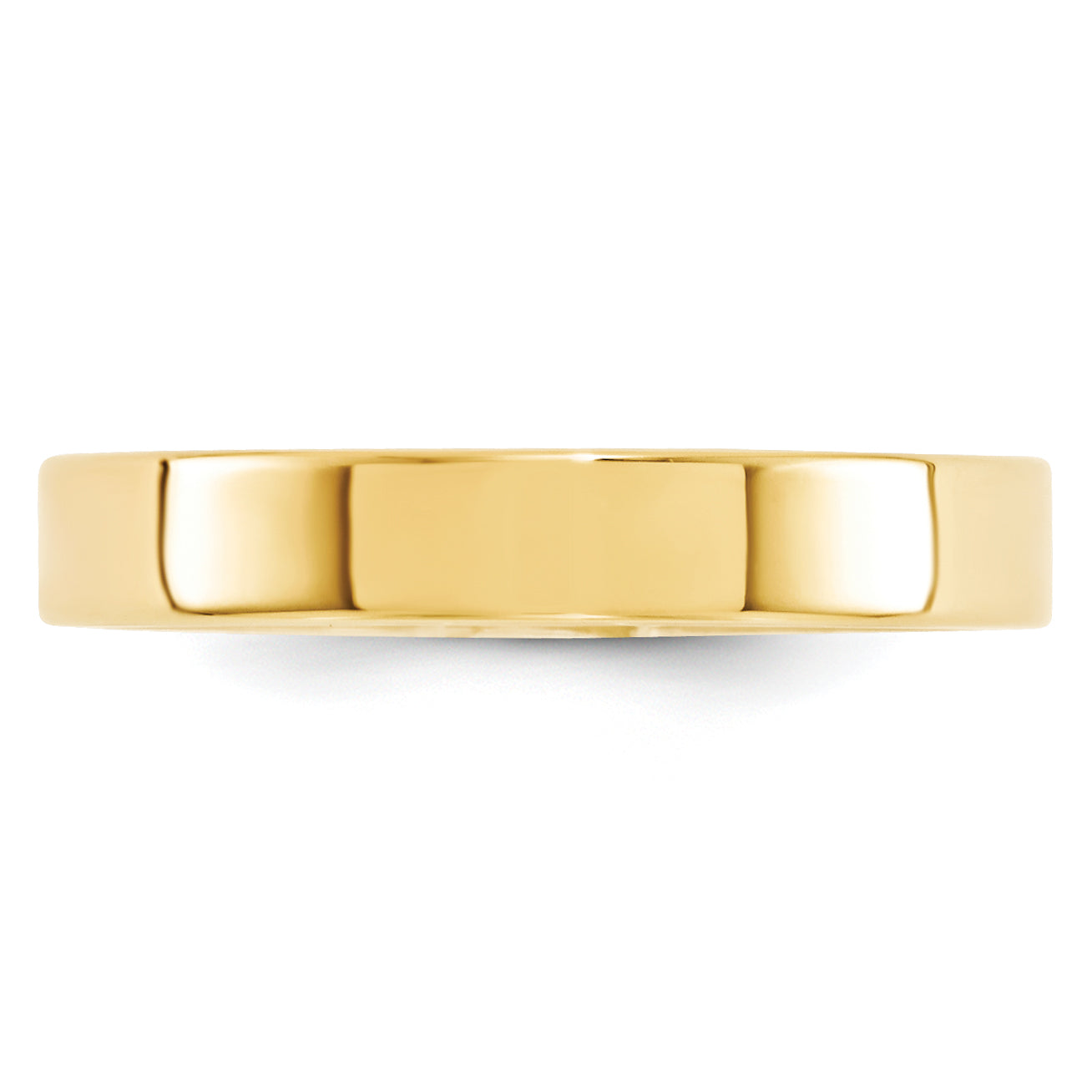 Solid 10K Yellow Gold 4mm Standard Flat Comfort Fit Men's/Women's Wedding Band Ring Size 9