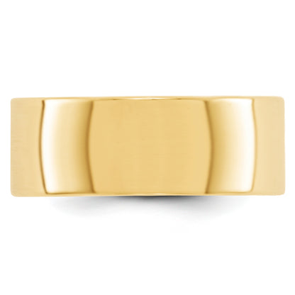 Solid 10K Yellow Gold 8mm Light Weight Flat Men's/Women's Wedding Band Ring Size 10