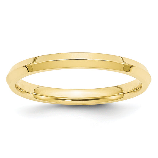 Solid 10K Yellow Gold 2.5mm Knife Edge Comfort Fit Men's/Women's Wedding Band Ring Size 13