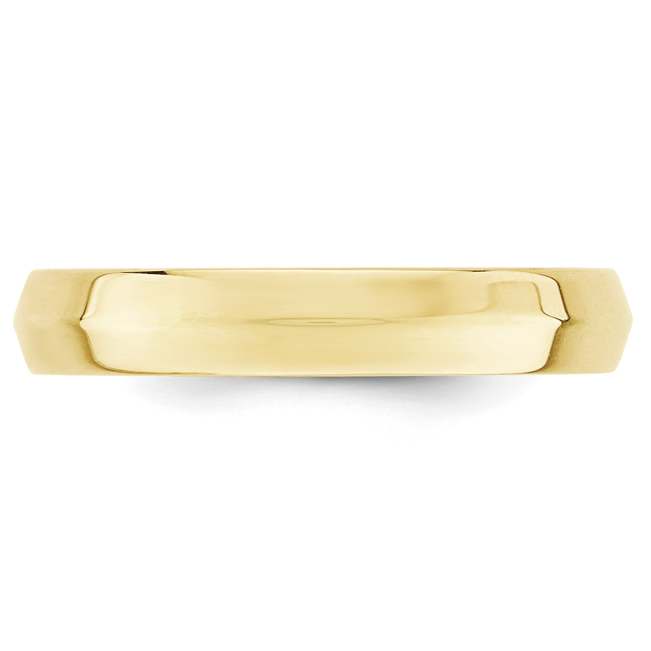 Solid 10K Yellow Gold 4mm Knife Edge Comfort Fit Men's/Women's Wedding Band Ring Size 10