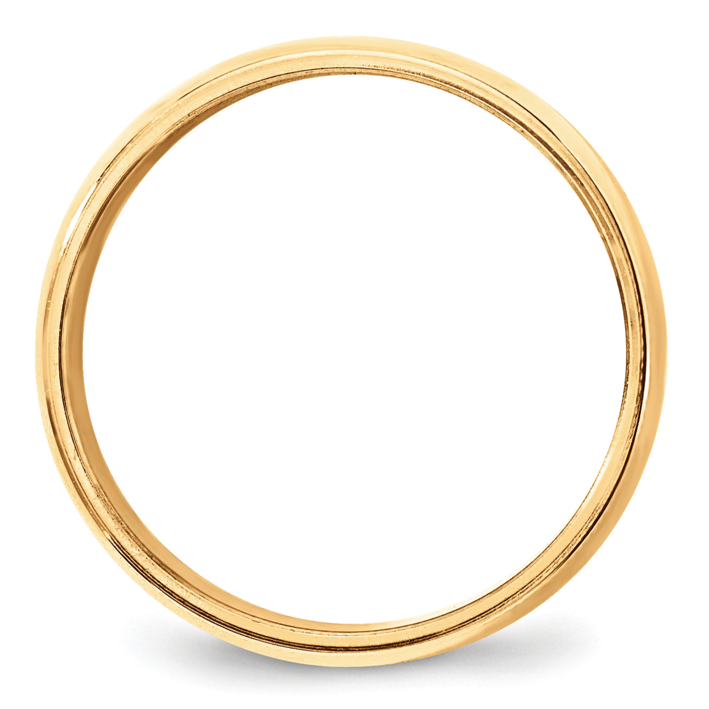 Solid 10K Yellow Gold 8mm Milgrain Half Round Men's/Women's Wedding Band Ring Size 7.5