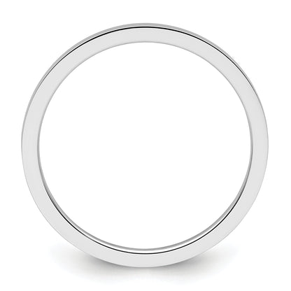 10K White Gold 10K 1.2mm Flat Polished Stackable Band Size 9.5