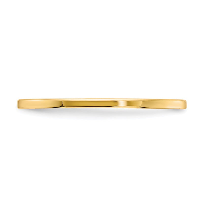10K Gold 1.2mm Flat Stackable Men's / Ladies Wedding Band Ring