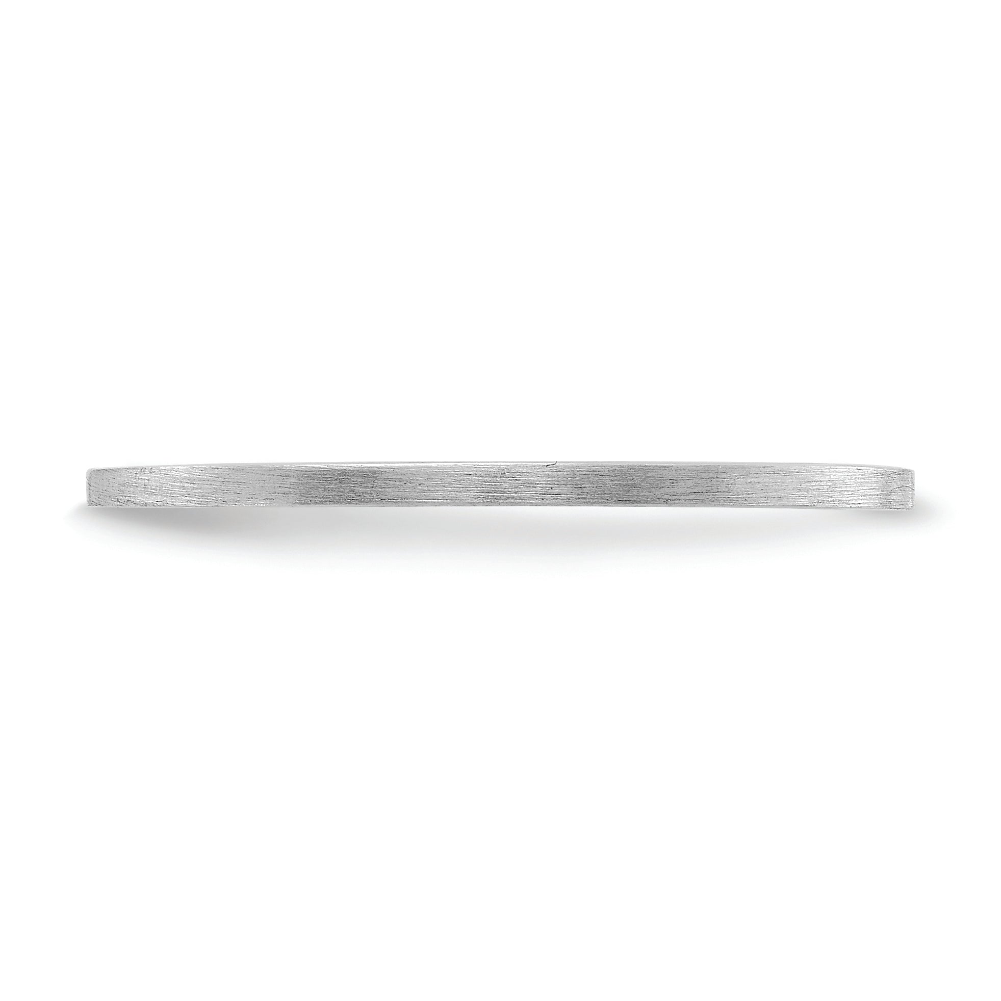 14K White Gold 1.2mm Flat Satin Stackable Men's / Ladies Wedding Band Ring