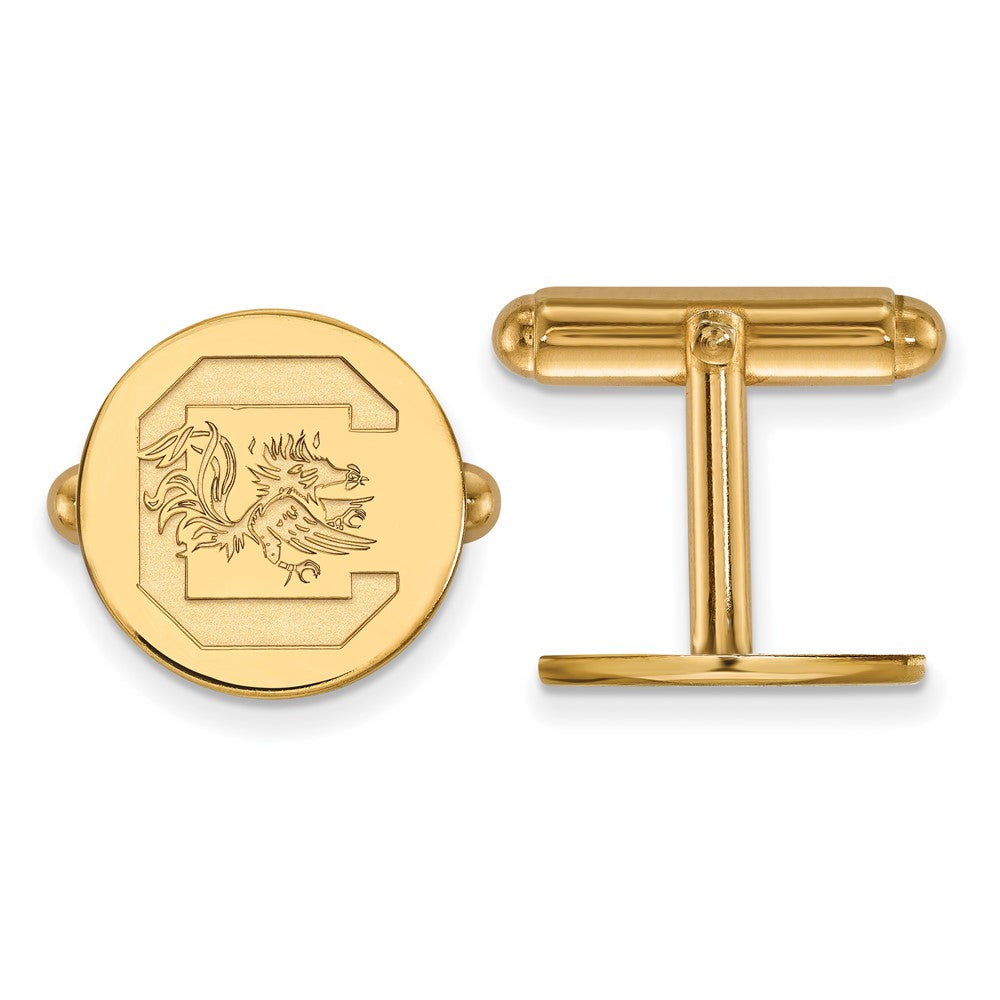 14K Yellow Gold Gold LogoArt University of South Carolina Cuff Links