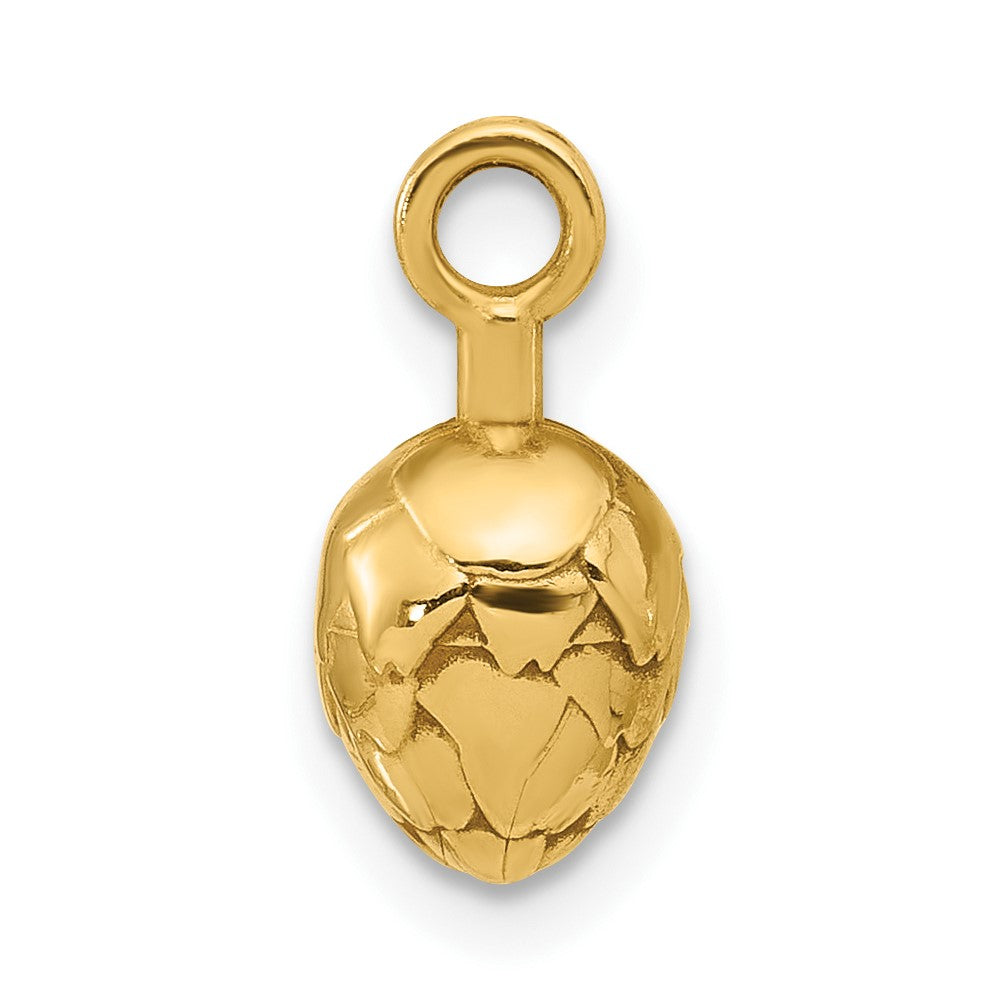 14K Yellow Gold Fancy Artichoke Charm