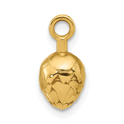 14K Yellow Gold Fancy Artichoke Charm