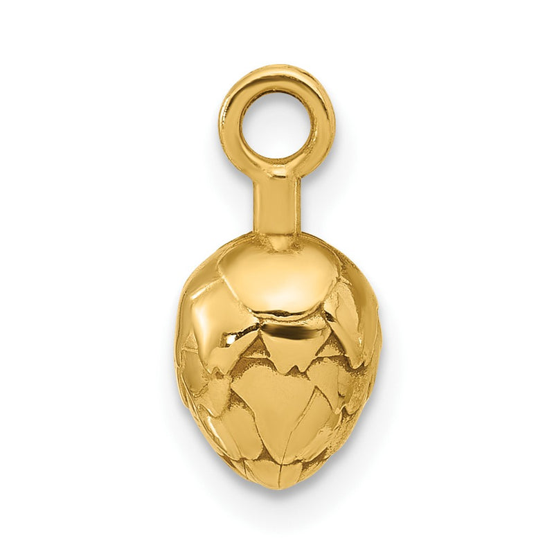 14K Yellow Gold Fancy Artichoke Charm