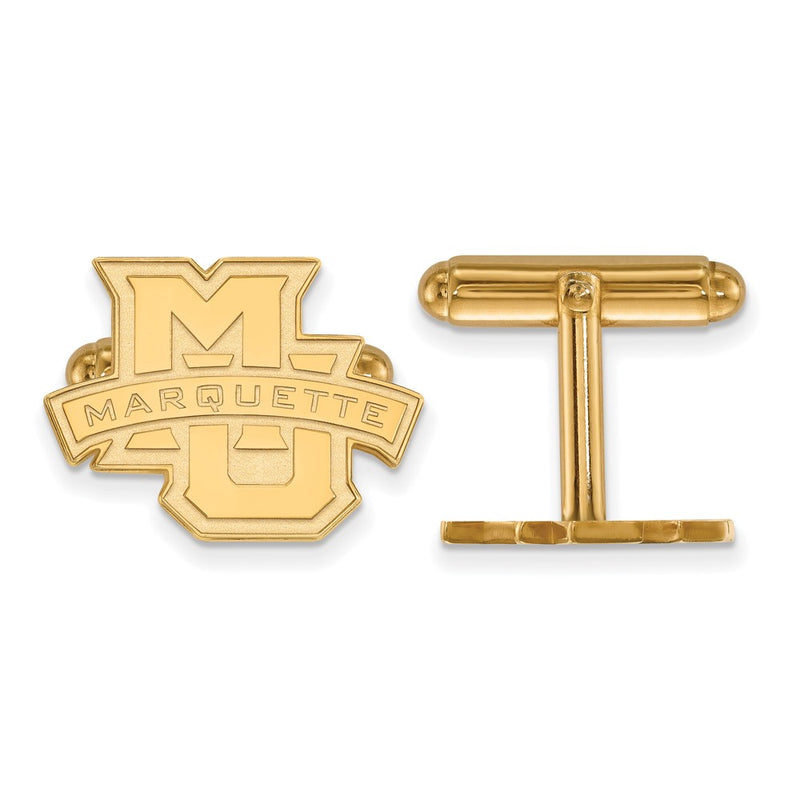 14K Yellow Gold Gold LogoArt Marquette University Cuff Links