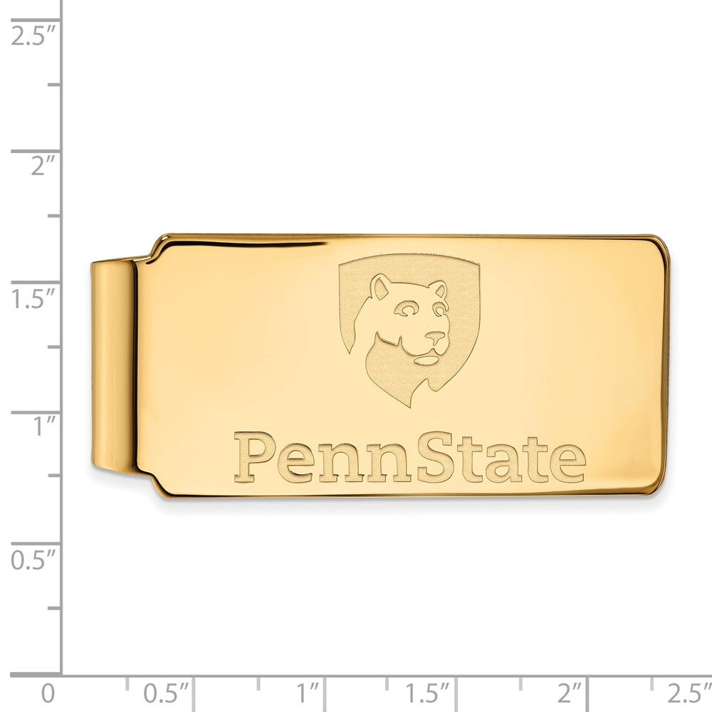 14K Yellow Gold Gold LogoArt Penn State University Money Clip