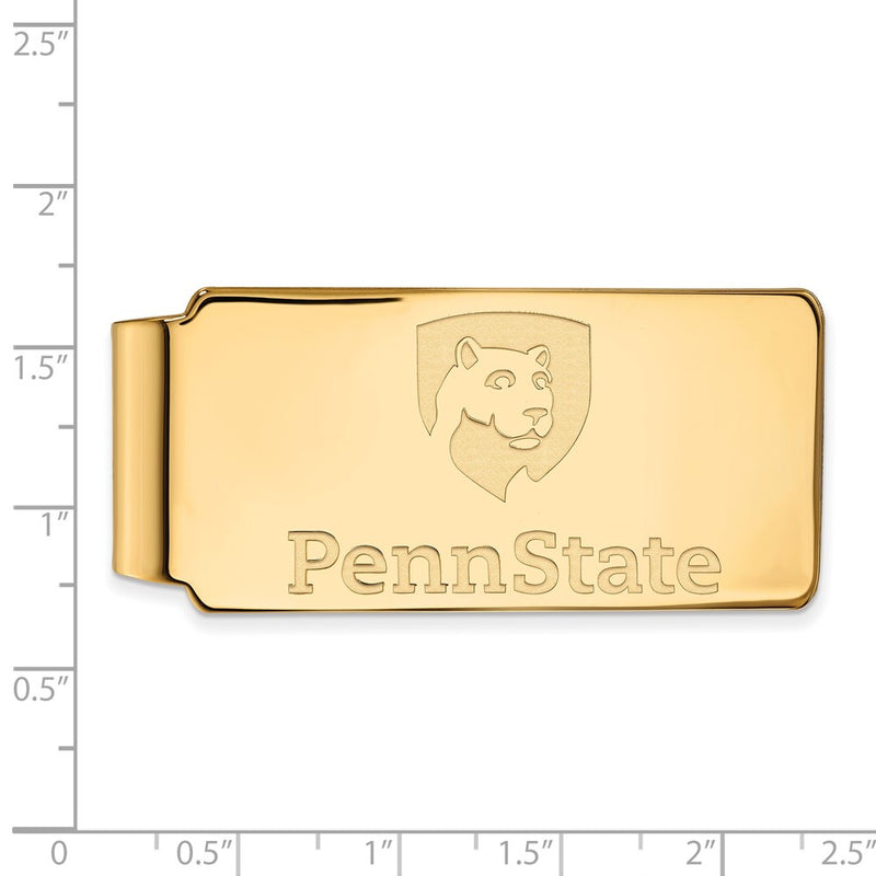14K Yellow Gold Gold LogoArt Penn State University Money Clip