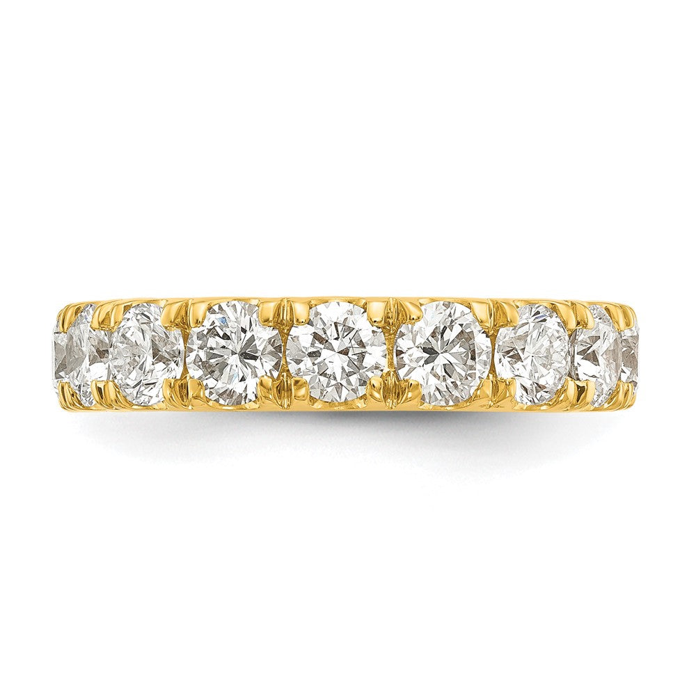 14K Yellow Gold Cert. Lab Grown Diamond VS DEF 2 ct Wedding Band Ring