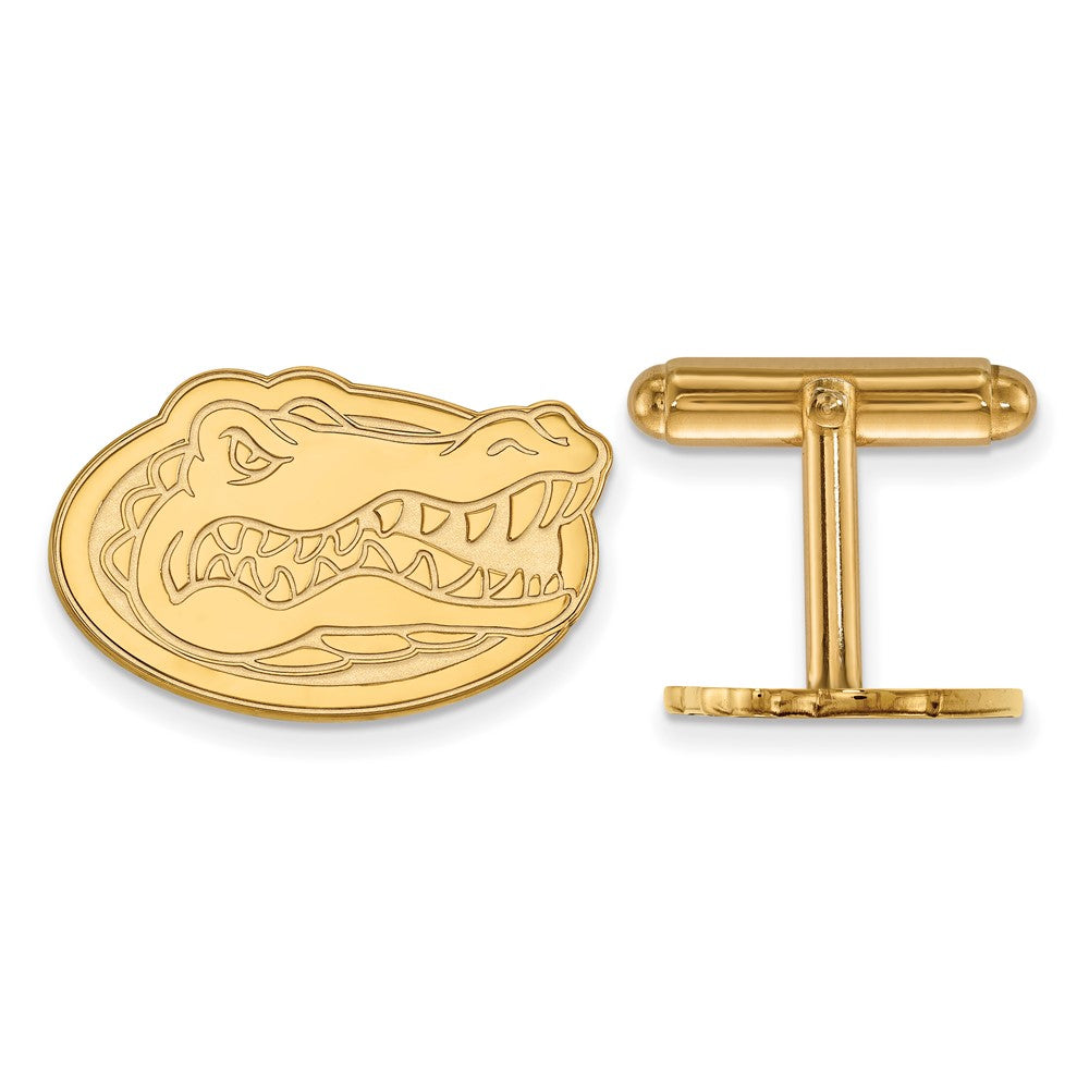 14K Yellow Gold Gold LogoArt University of Florida Gator Cuff Links