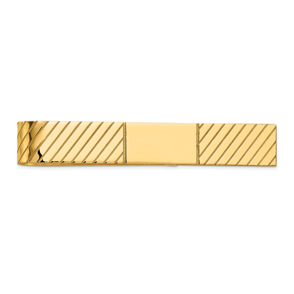 14K Yellow Gold Men's Tie Bar