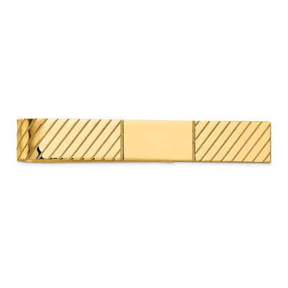 14K Yellow Gold Men's Tie Bar