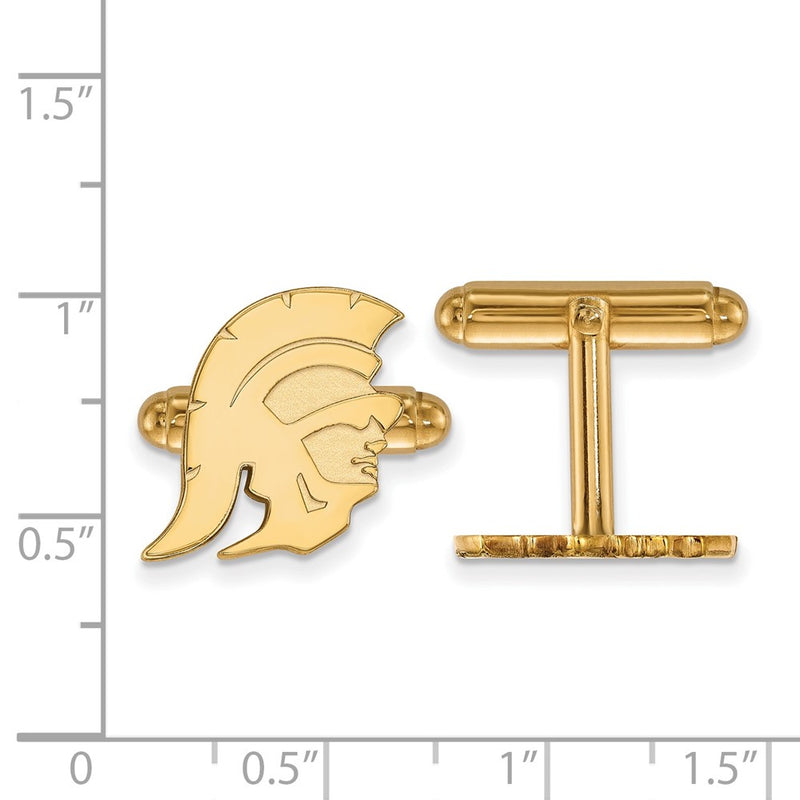 14K Yellow Gold Gold University of Southern California Trojan Cuff Links