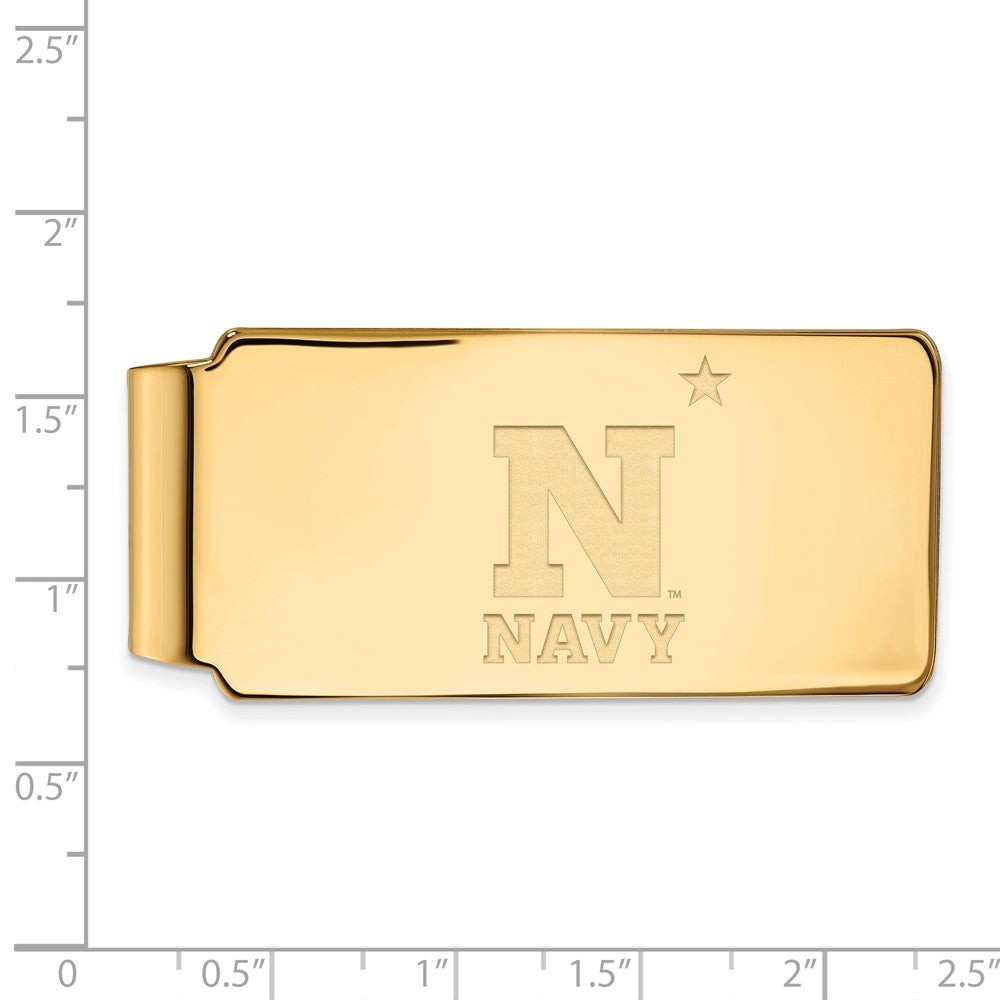 10K Yellow Gold Gold LogoArt US Naval Academy Money Clip