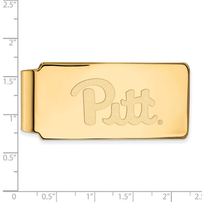 14K Yellow Gold Gold LogoArt University of Pittsburgh Money Clip