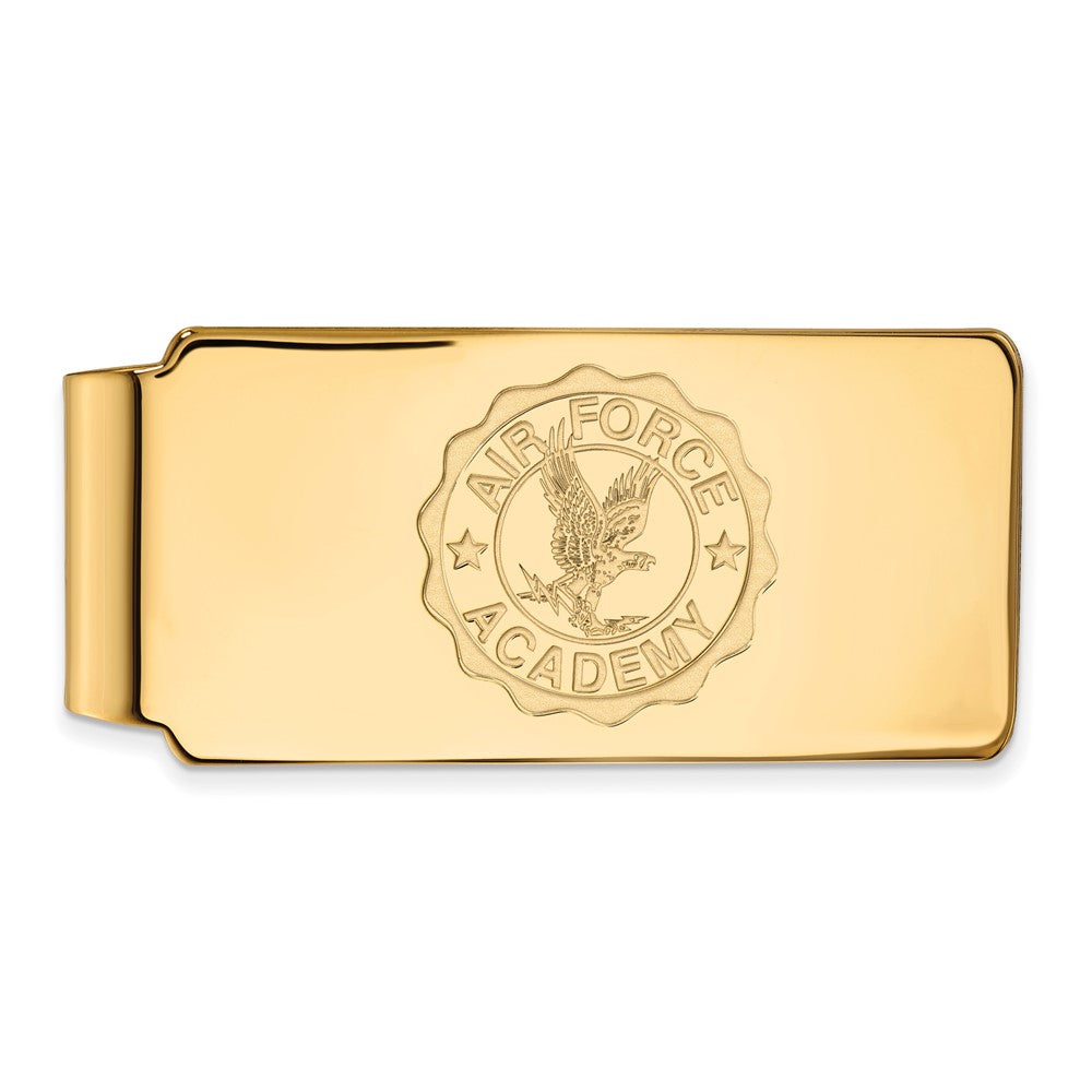 14K Yellow Gold Gold LogoArt United States Air Force Academy Crest Money Clip
