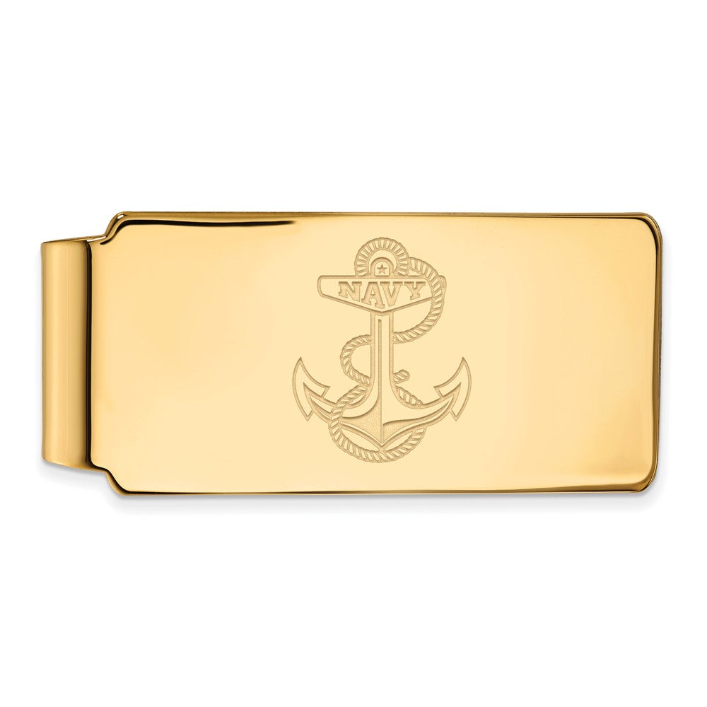 14K Yellow Gold Gold LogoArt US Naval Academy Anchor Money Clip