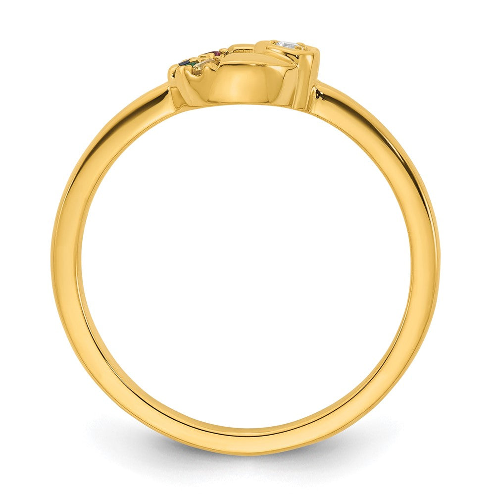 14K White Gold Diamond Channel Band
