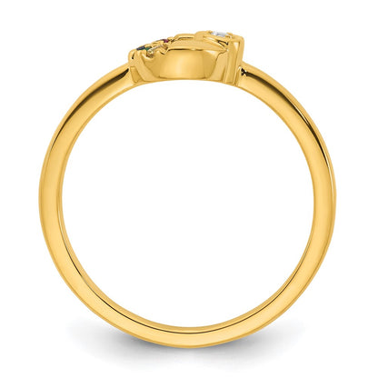 14K White Gold Diamond Channel Band