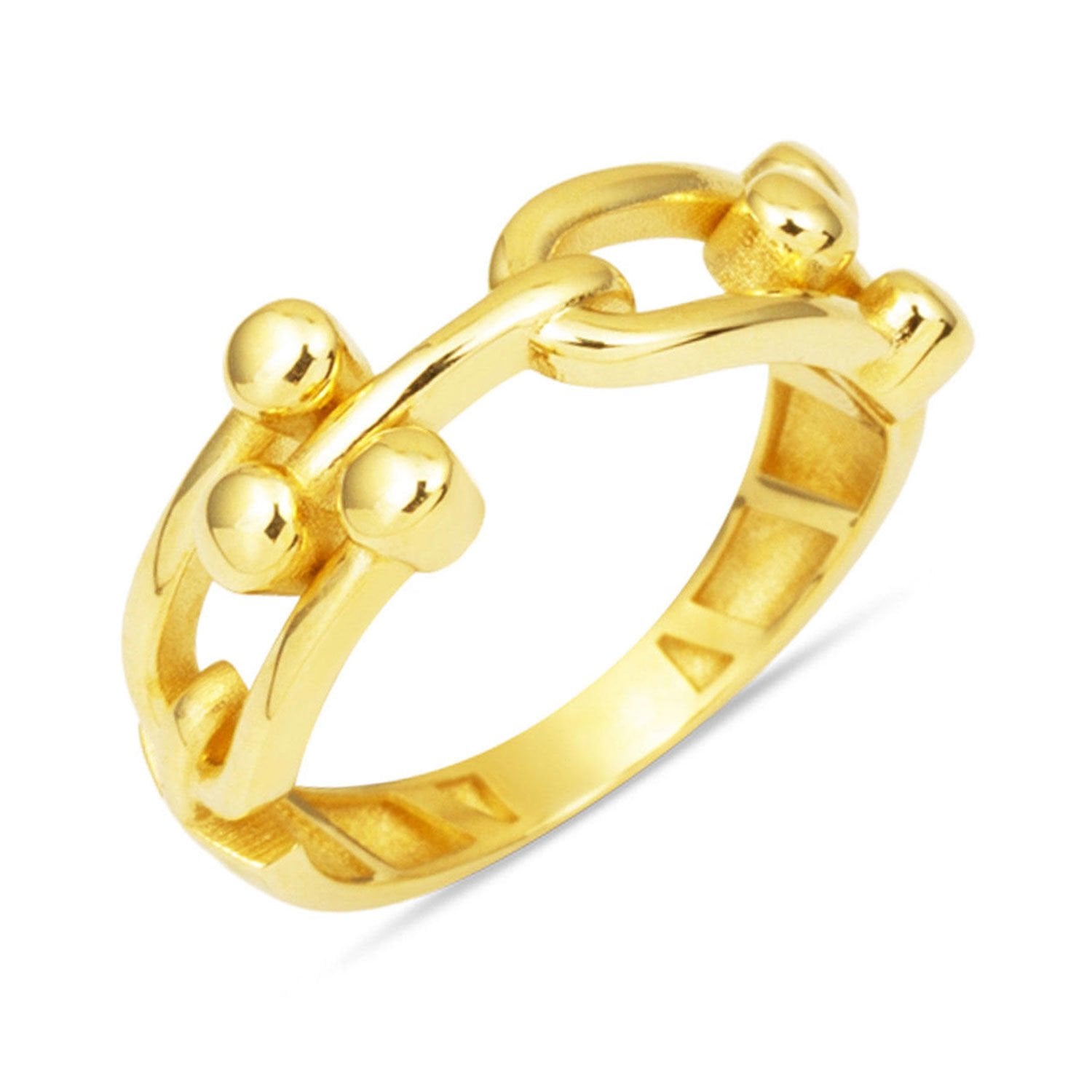 14K Yellow Gold Designer Inspired Women's Ring