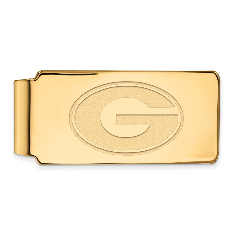 10K Yellow Gold Gold LogoArt University of Georgia Letter G Money Clip