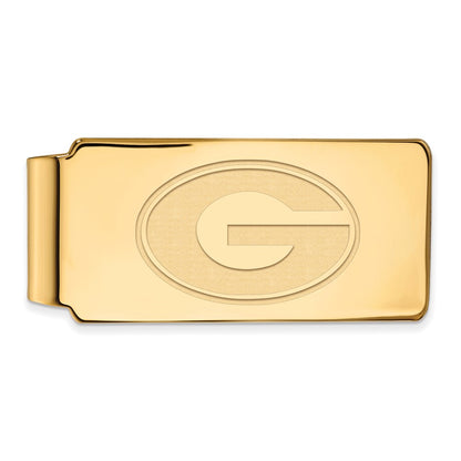 10K Yellow Gold Gold LogoArt University of Georgia Letter G Money Clip