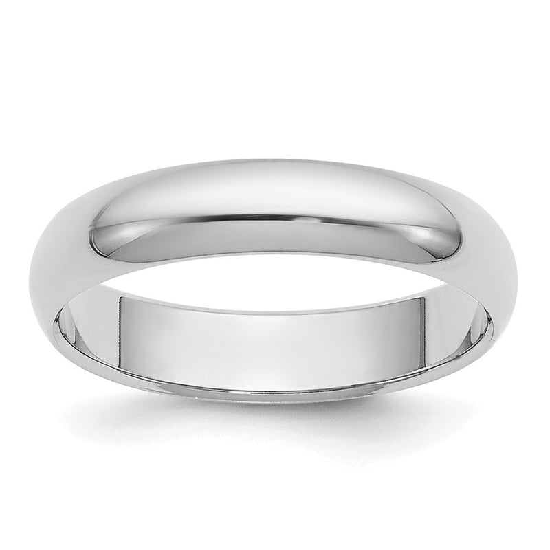 Platinum 4mm Half Round Wedding Band Ring