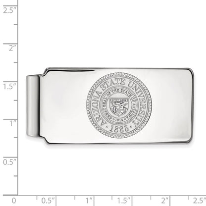 10K White Gold LogoArt Arizona State University Crest Money Clip