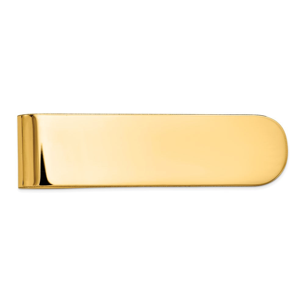 14K Yellow Gold Men's Polished Money Clip