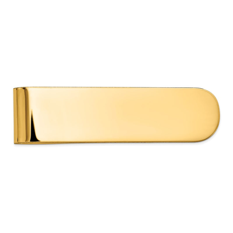 14K Yellow Gold Men's Polished Money Clip