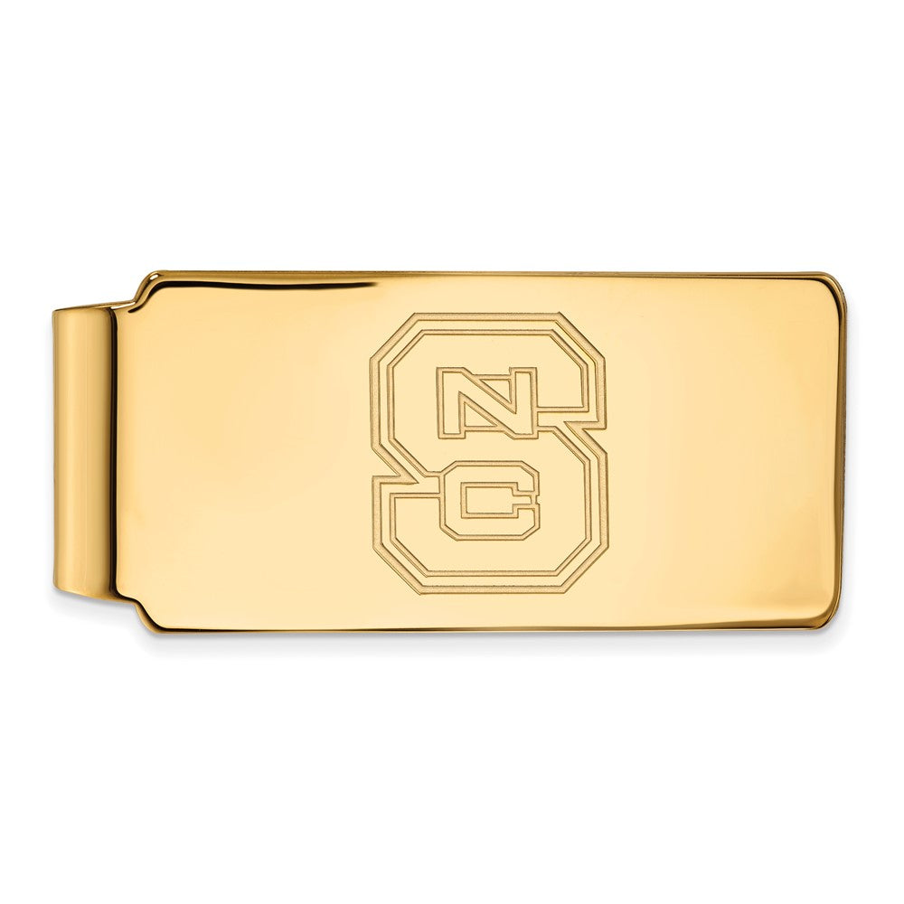 10K Yellow Gold Gold LogoArt North Carolina State University N-C-S Money Clip